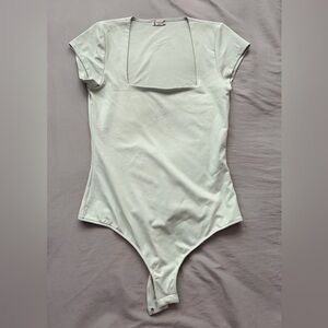 Free People Sage Green Bodysuit